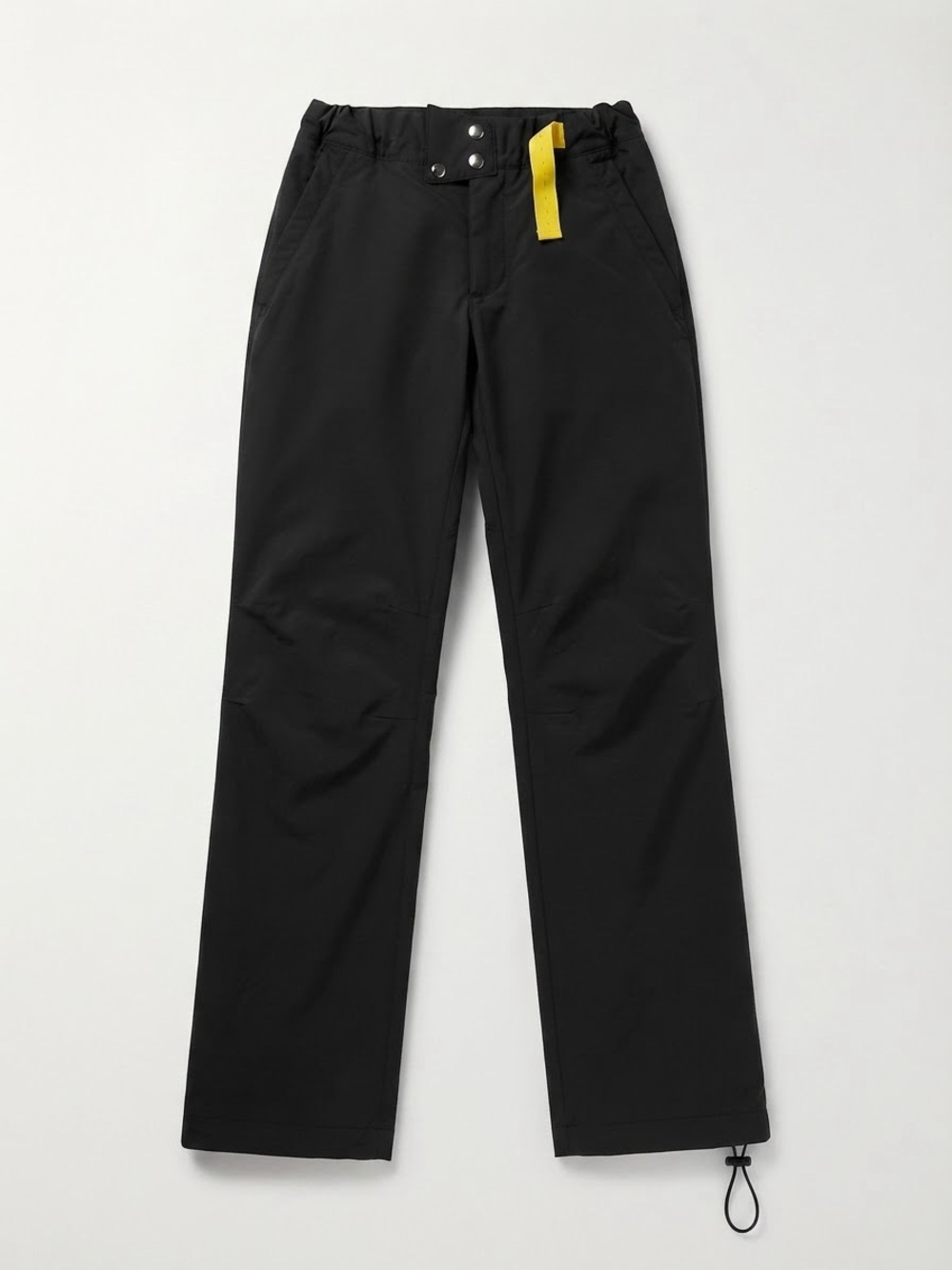 Lole Black Straight-Leg Pants with Yellow Tab